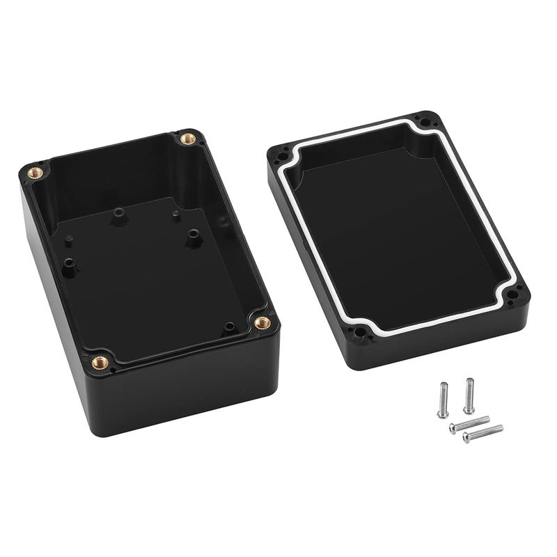 PINFOX 2 Pack Black Waterproof Plastic Project Box ABS IP65 Electronic Junction Box Enclosure 3.94 x 2.68 x 1.97 inch (100 x 68 x 50 mm) - Image 3